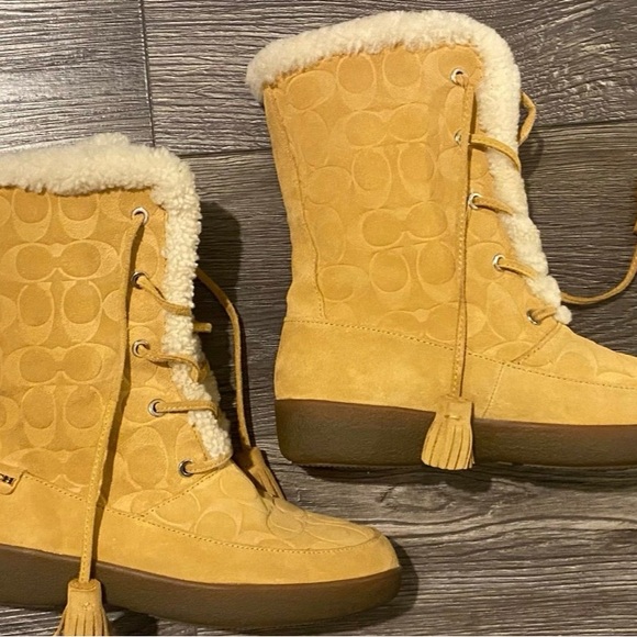Coach Shoes - Women’s Suede Coach Boots